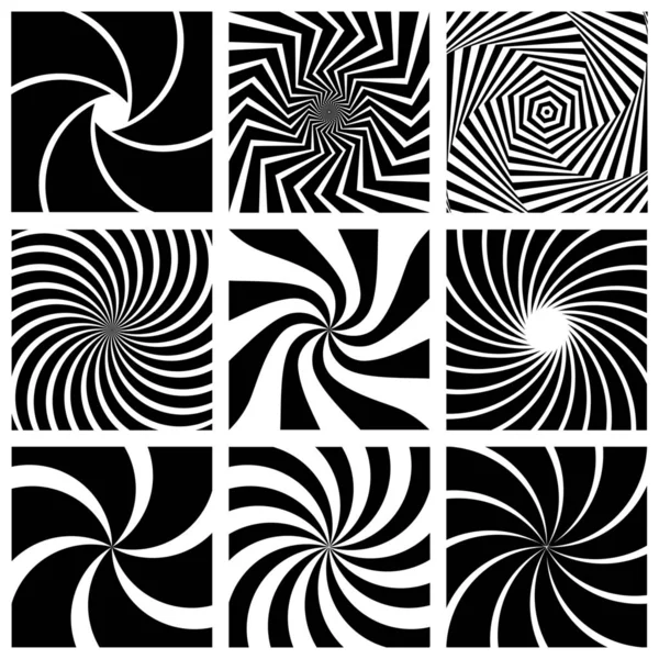 Vector Spiral and Swirl Collection — Stock Vector