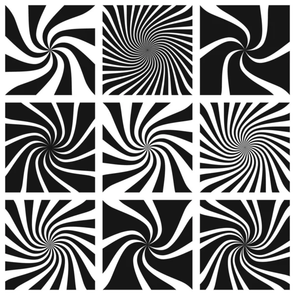 Vector spiraal en Swirl collectie — Stockvector