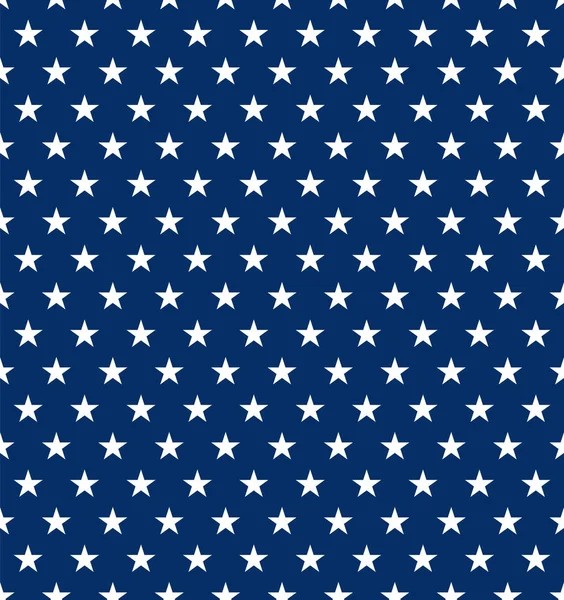 Seamless US Star Pattern Background. Ideal for Fourth of July Independence Day decorations. — Stock Vector