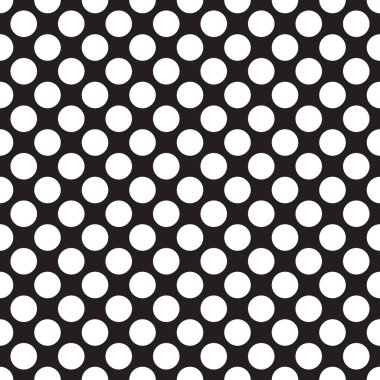 Sorunsuz siyah beyaz puantiyeli desen doku arka plan
