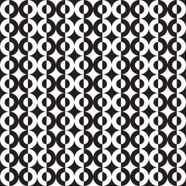Sorunsuz dekoratif geometrik daire desen