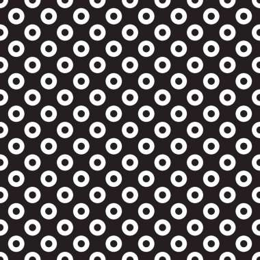 Sorunsuz dekoratif geometrik daire desen