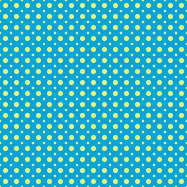 Kesintisiz mavi ve sarı lekeli desen doku arka plan