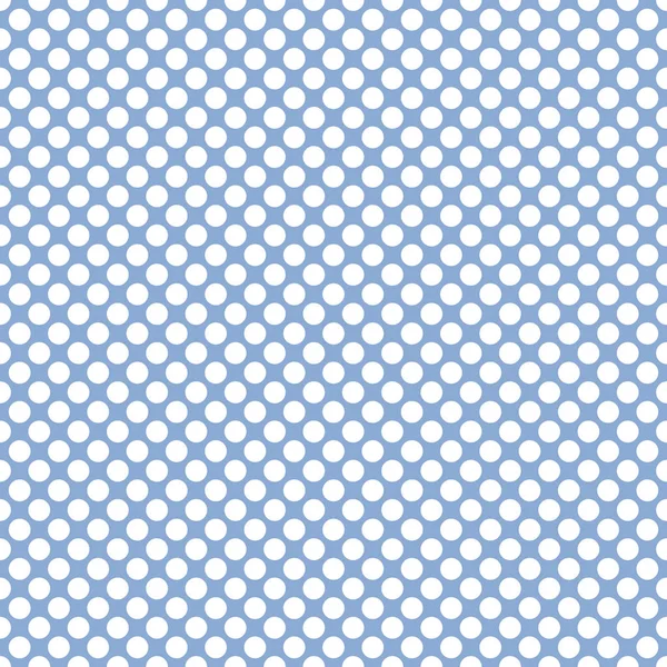 Seamless soft blue polka dots pattern texture background — Stock Vector