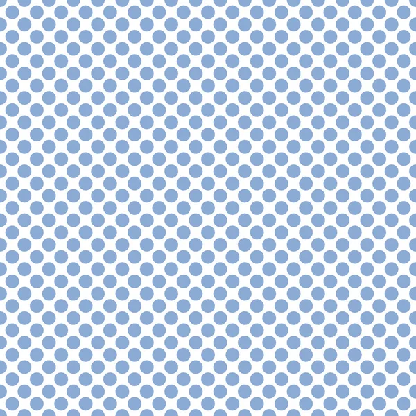 Seamless soft blue polka dots pattern texture background — Stock Vector