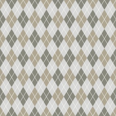Sorunsuz argyle desen arka plan. Gri ve beyaz desen.