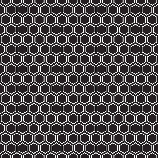 Fondo de textura de patrón de panal hexagonal vintage abstracto sin costuras . — Vector de stock