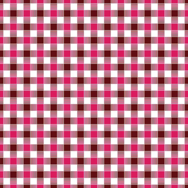 원활한 형상 한 빨강, 검정과 흰색 체크 패턴 — 스톡 벡터