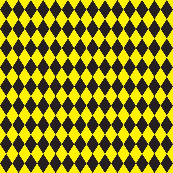 Fondo de patrón de argyle amarillo y negro sin costuras . — Archivo Imágenes Vectoriales