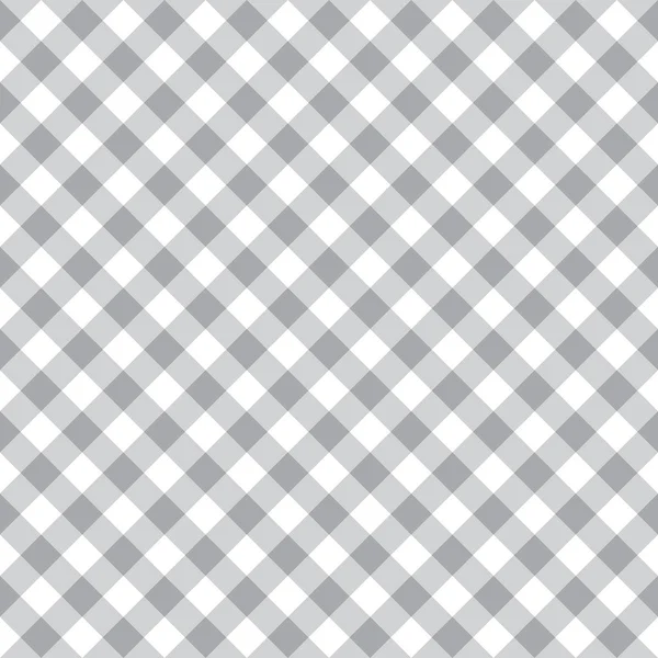 Bezešvá šedá kostkovaná látka textilní vzor — Stockový vektor