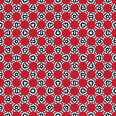 Sorunsuz soyut geometrik vintage sekizgen desen