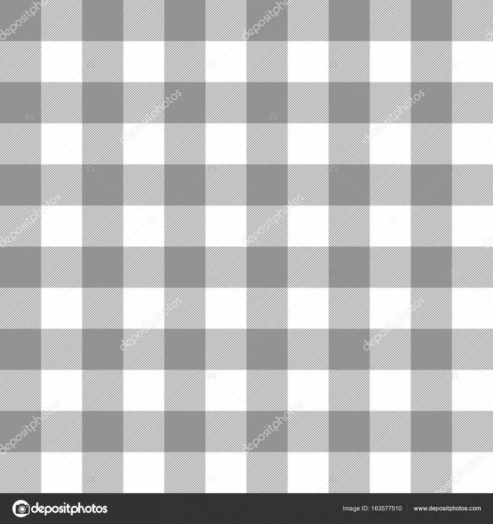 Seamless Grey Gingham Pattern Wallpaper Background Stock Vector C Raymondgibbs