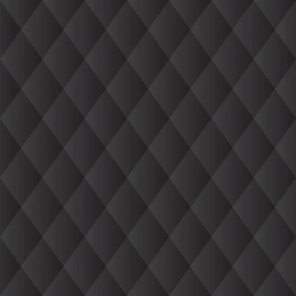 완벽 한 블랙 다이아몬드 패딩된 패널 대각선 — 스톡 벡터