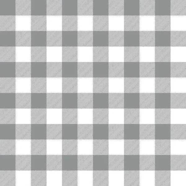 Fond de papier peint motif gingham gris sans couture — Image vectorielle