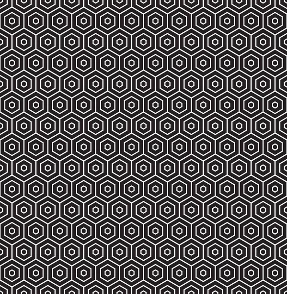 Naadloze geometrische zeshoek honingraat patroon — Stockvector