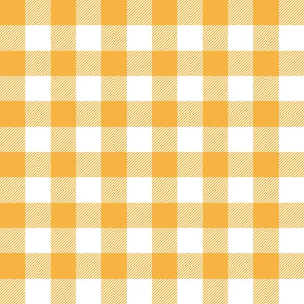 Moutarde sans couture gingham fond de papier peint motif — Image vectorielle