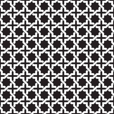 Dikişsiz iç içe geometrik vintage vektör desen arka plan
