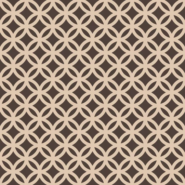 Seamless incrociando geometrico Vintage Circle Pattern — Vettoriale Stock