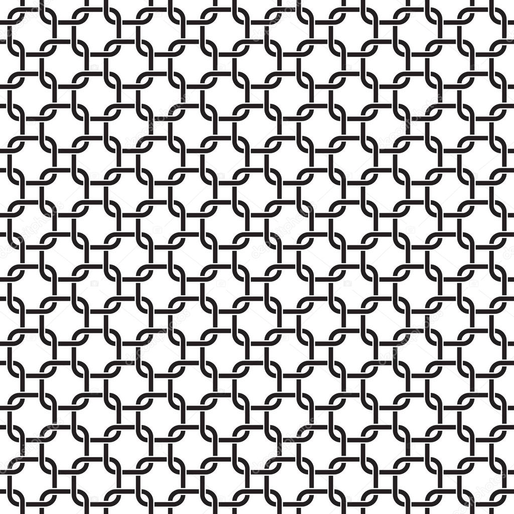 Seamless interlocking geometric pattern background