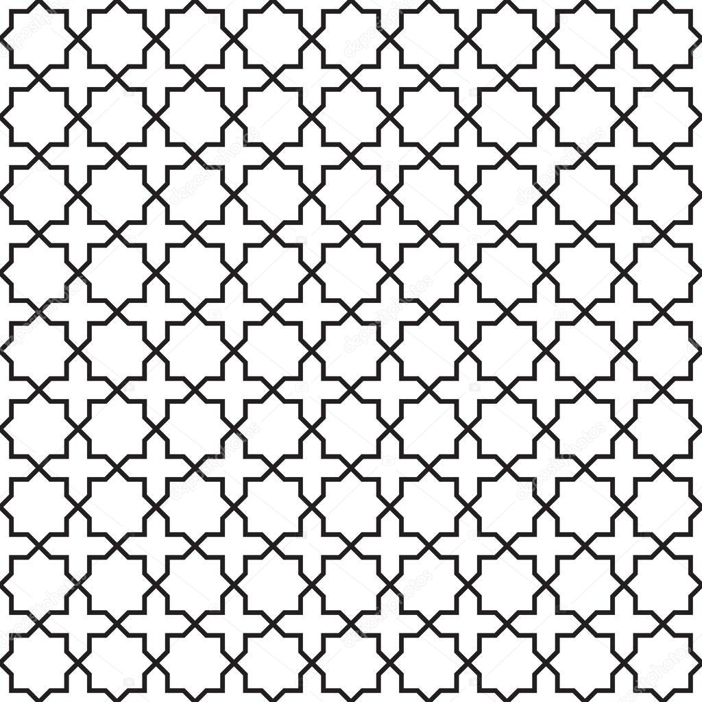 Seamless vector interwoven trellis pattern