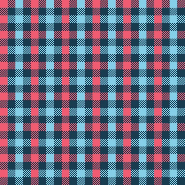 Seamless Gingham Plaid Check Pattern — Stock Vector