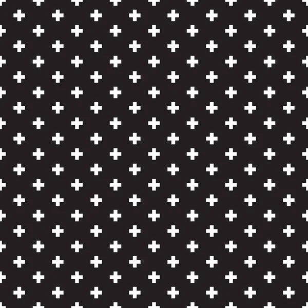 Naadloze Zwart Wit Patroon Van Zwitserse Cross Shweizerkreuz — Stockvector