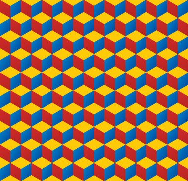 Sorunsuz 3d izometrik küp Model arka plan doku