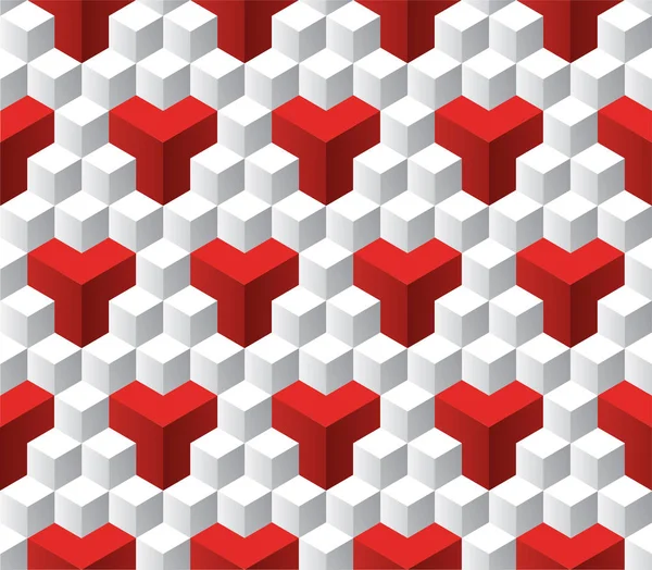 Sans couture 3d isométrique motif cube texture de fond — Image vectorielle