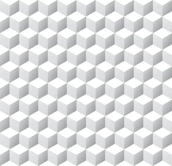 Seamless cinza quente 3d cubos padrão fundo textura —  Vetores de Stock
