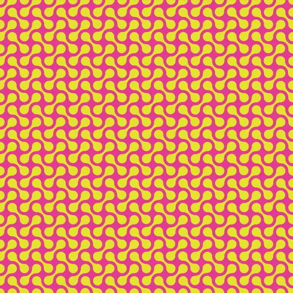 Motif Géométrique Abstrait Sans Couture Vert Lime Rose — Image vectorielle