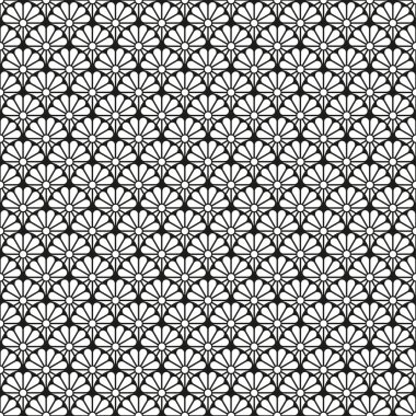 Kusursuz Art Deco dekoratif deniztarağı deseni arkaplanı