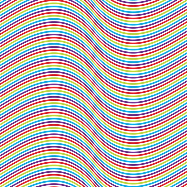 Απρόσκοπτη πολύχρωμο pinstripe μοτίβο κύμα φόντο — Διανυσματικό Αρχείο