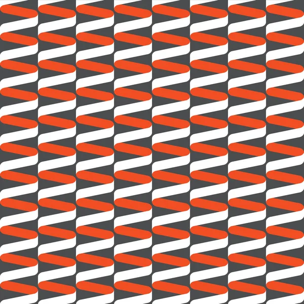 Kırmızı, beyaz ve gri renklerde kusursuz spiral kurdele deseni..