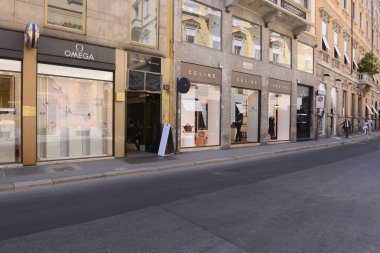 Milano şehir sokak Montenapoleone