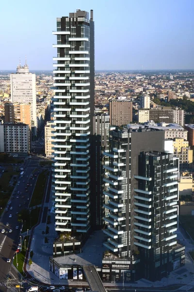 Tornen Solaria Och Solea Milano Lombardiet Europa Italien — Stockfoto