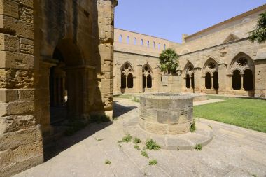 Aragon, İspanya, 11-08-15 bölge Rueda Manastırı