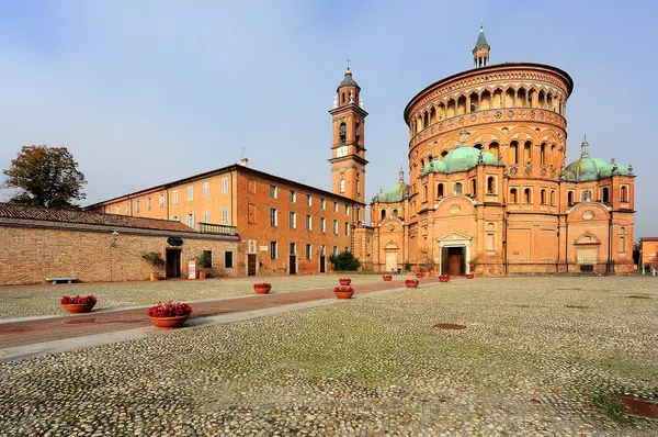 Kerk Van Saint Mary Van Het Kruis Crema Lombardije Italië — Stockfoto
