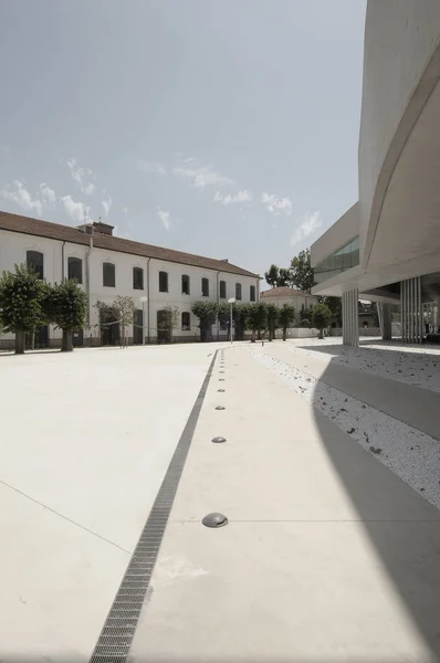 Cuadrada Exterior Del Museo Maxxi Ciudad Roma Lazio Italia — Foto de Stock