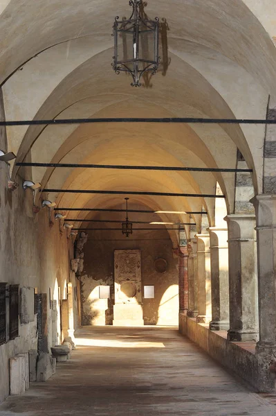 Der Kreuzgang Des Städtischen Museums Der Stadt Crema Lombardei Italien — Stockfoto