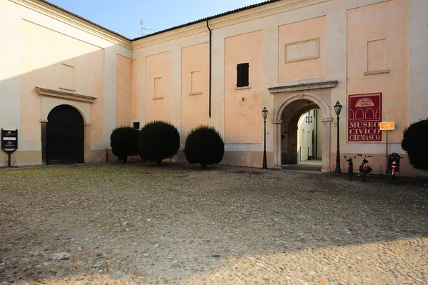 Külső Civic Museum Város Crema Lombardia Olaszország — Stock Fotó