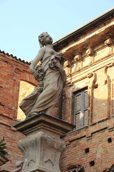 Detalle Palace Terni Bondenti Ciudad Crema Lombardia Italia —  Fotos de Stock