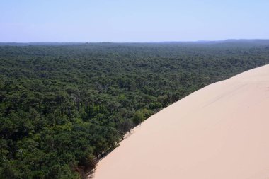 Dunes Pilat yakınındaki şehir Bordo, Fransa, 10-08-16