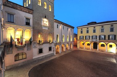 Crema, Lombardiya, İtalya, 26-10-12 katedralde Meydanı