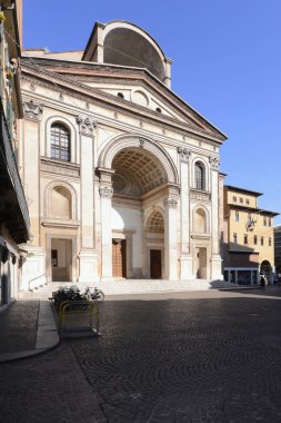 Kilise Saint Andrew, Mantova, Lombardiya, İtalya, 24 / 02 / 14 şehir merkezinde