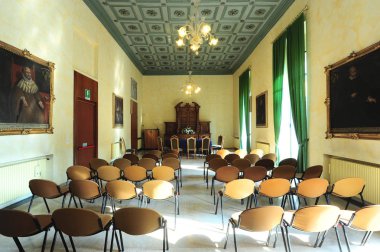 Hall resepsiyonlar Lombardy, İtalya, 24 / 10 / 12 Varese şehir Minicipal Sarayı