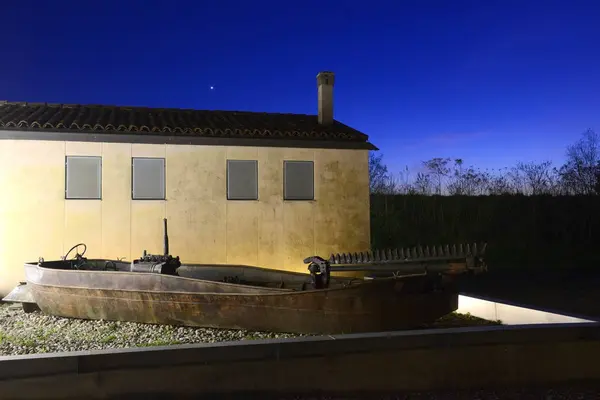 Das Gebäude Des Flussmuseums Der Nähe Des Dorfes Governolo Lombardei — Stockfoto