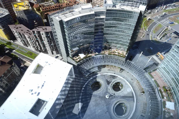 Ausblick Aus Dem Top Von Gae Aulenti Square Mailand Lombardy — Stockfoto