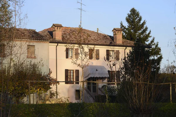 Landelijk Huis Vallazza Locatie Het Park Van Rivier Mincio Lombardije — Stockfoto