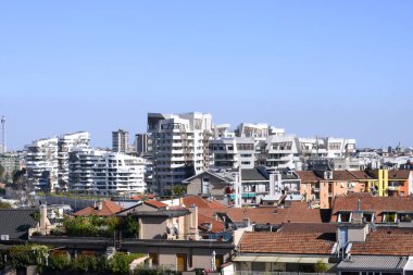 Şehir Hayatı Bölgesi Milan, Lombardy, İtalya, 02-09-14