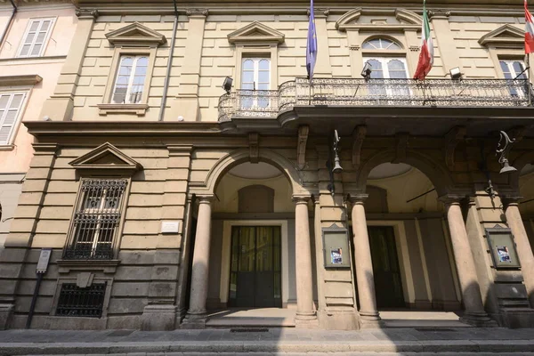 Der Eingang Des Fraschini Theaters Der Stadt Pavia Lombardei Italien — Stockfoto